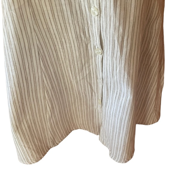 NWT 1990s Adonis‎ Striped Button Down Cotton Sun Dress - Picture 2 of 6